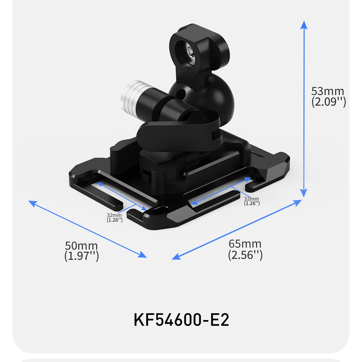 Taktische Weste MOLLE Kamerahalterung für Outdoor POV Aluminium-Basis 360° Kugelkopf Stativadapter für GoPro 13 DJI OSMO Pocket 4 – Detail 2