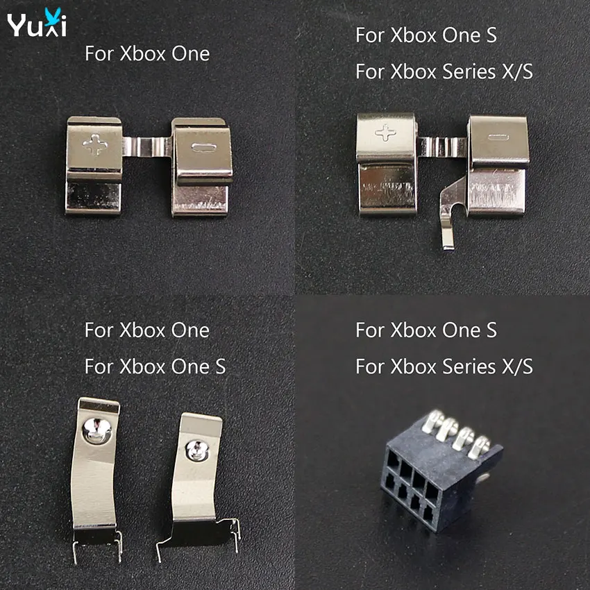 

YuXi Bettery Contact Clip Battery Holder Spring Replacement For Xbox One Controller Battery Metal Sheet For Xbox Series X S