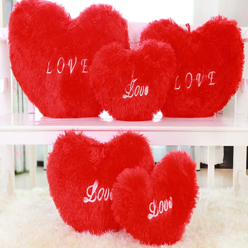 

1Pcs Heart Shape Cushion Romantic Soft Pillow Decorative Love Gift for Car Sofa Bedroom Living Room Kids