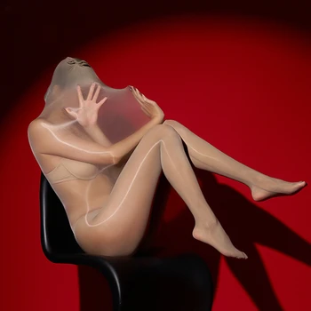 超伸縮性のある透明なランジェリー,透明な下着,ボディストッキング,セクシーな寝袋,光沢のある,カップル,女性