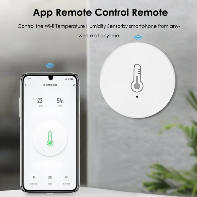 Tuya/eWelink Smart Zigbee Temperature & Humidity Sensor Smart Life Indoor Thermometer Hygrometer Work With Alexa Google Home