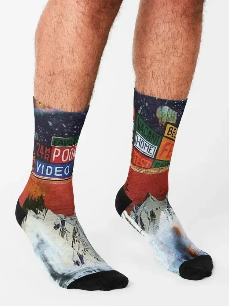 WALLPAPPER WALLPAPPER Socks FASHION aesthetic cool Hiking boots Woman Socks Men's