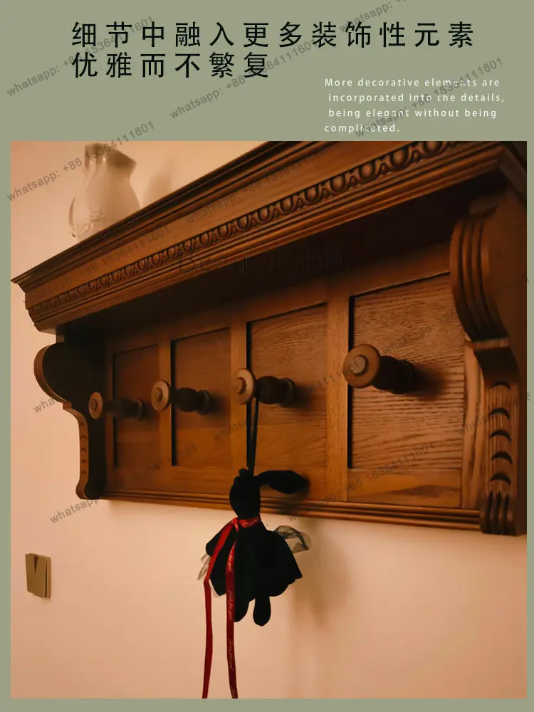 

Wall shelf French retro creative decoration meter box cover wall cabinet