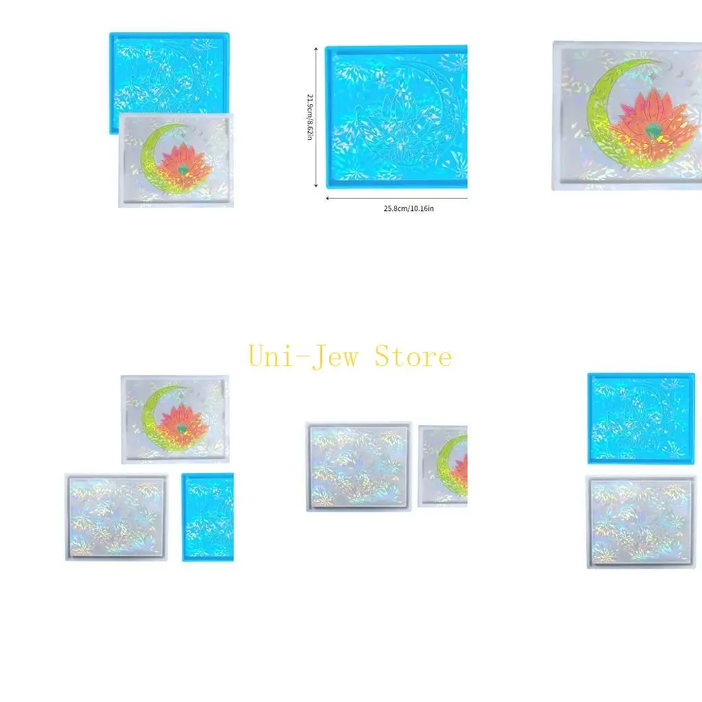 

40 ГБ силиконовая форма для подставок, голографические формы для эпоксидной смолы, лоток для хранения, формы для ковриков для