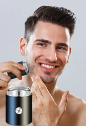 Portable Mini Electric Shaver Razor For Women Men Hair Trimmer Clipper USB Rechargeable Barber Shaving Tool Home Travel