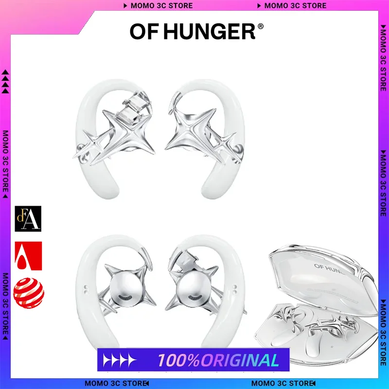 OF HUNGER, ограниченная серия, подарочная коробка, жемчужно-белый, открытый аксессуар OWS, наушники, Bluetooth-наушники
