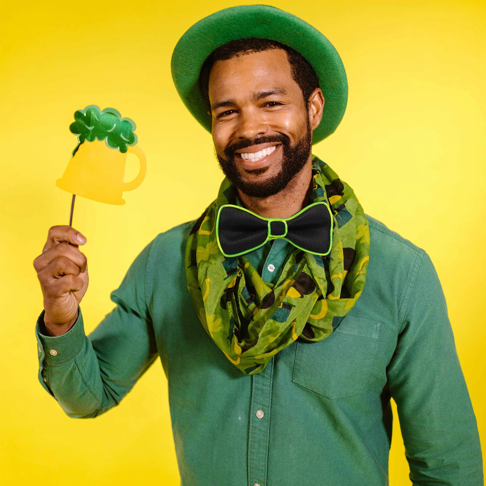 

LED Glowing Bow Tie Flashing Light Party Costume Tie Wedding Bar Club Dance Event Prop Costume Accessories for Men