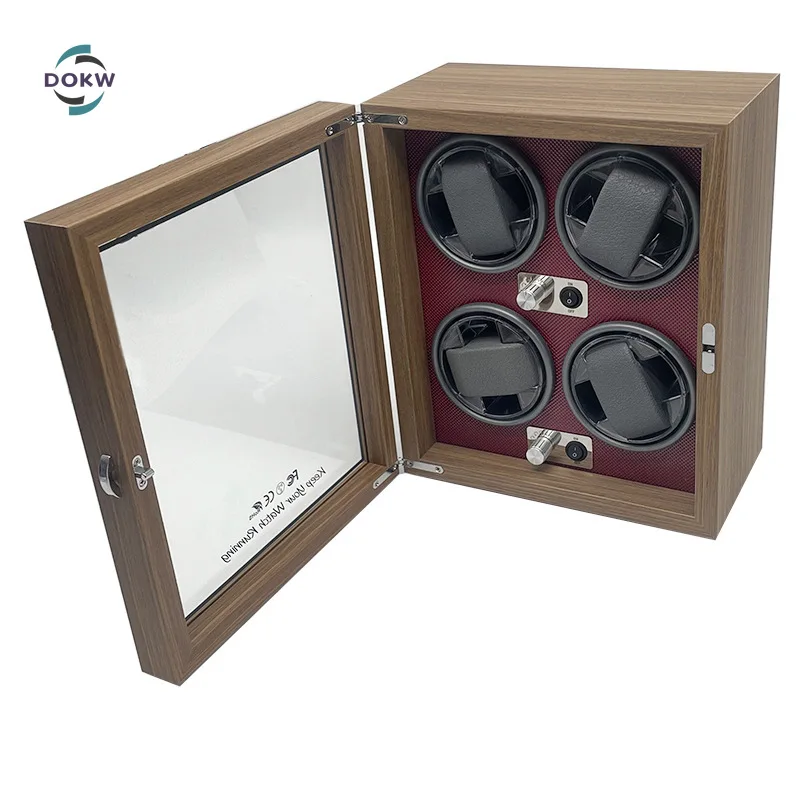 Watch Winder for Automatic Luxury Display Boxes Watches Box Mechanical Watches Rotator Holder Wood Case Winding Cabinet Storage