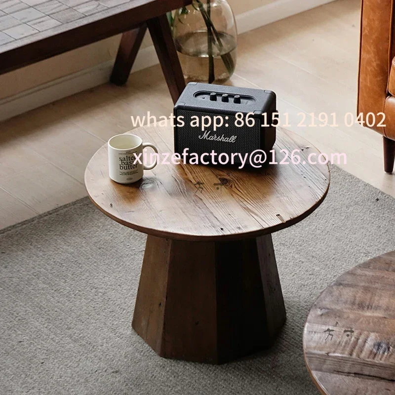 

Customizable Stolik Kawowy Naturalne Drewno Nordycki Zestaw Centralny Stolik Pomocniczy Salon Mały Stolik K