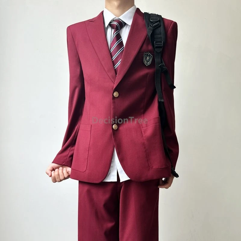 Uniforme DK d'académie de style japonais classique pour garçons, ensemble de vêtements quotidiens pour campus, uniforme scolaire populaire à la mode (sans chemise ni cravate), 2025