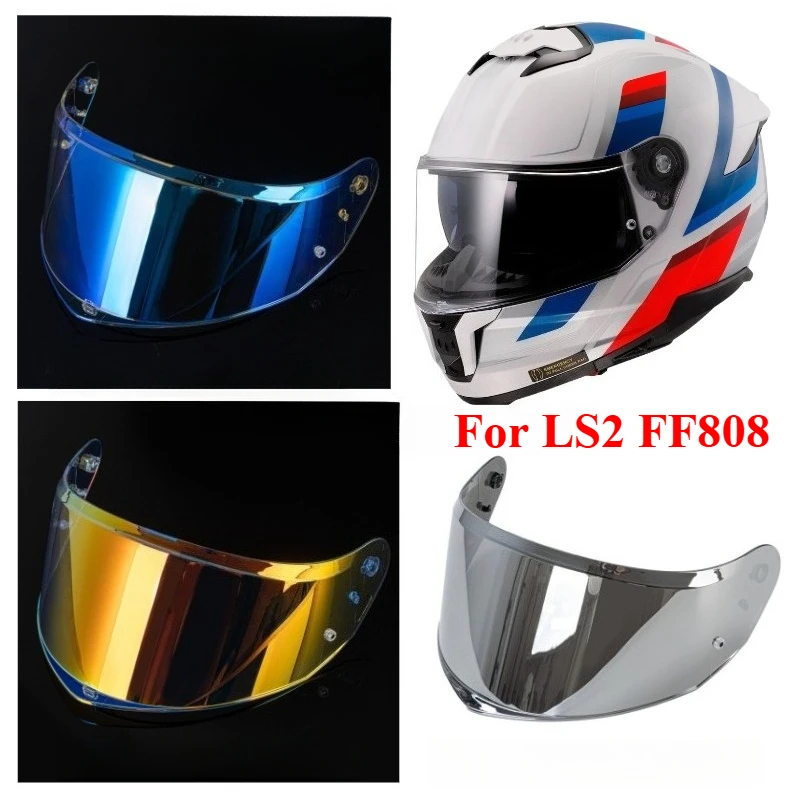 

Motorcycle Helmet Visor for LS2 FF808 Anti-UV Dustproof Helmet Lens Helmet Accessories Sunglasses