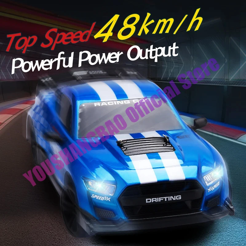 

2.4G RC CAR with LED Light 4WD Remote Control Drift Cars Professional Racing Toys GTR Model 8616 for Children Christmas Gifts