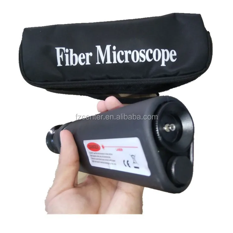 FTTH Optical Inspection Microscope Fiber Optic Connector Micro Scope Scientific Fiber Microscope 400X