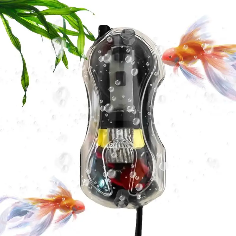 Fish Tank Aerator Aquarium Fish Air Pump Bubbler Pump Space-Saving Quiet Aquarium Bubbler Aerator Ultra Silent Air Aerator Pump