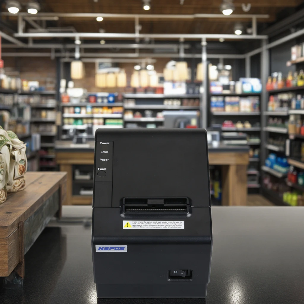 Термопринтер для POS-систем ATV&UTV, облачная печать, USB+LAN+WiFi, встроенный резак, поддержка MQTT и WebSocket, модель HS-C58LUW