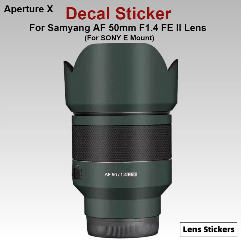 For Samyang AF 50mm F1.4 FE II for SONY E Mount Lens Sticker Protective Skin Decal Film Anti-Scratch Protector Coat 50 1.4 F/1.4