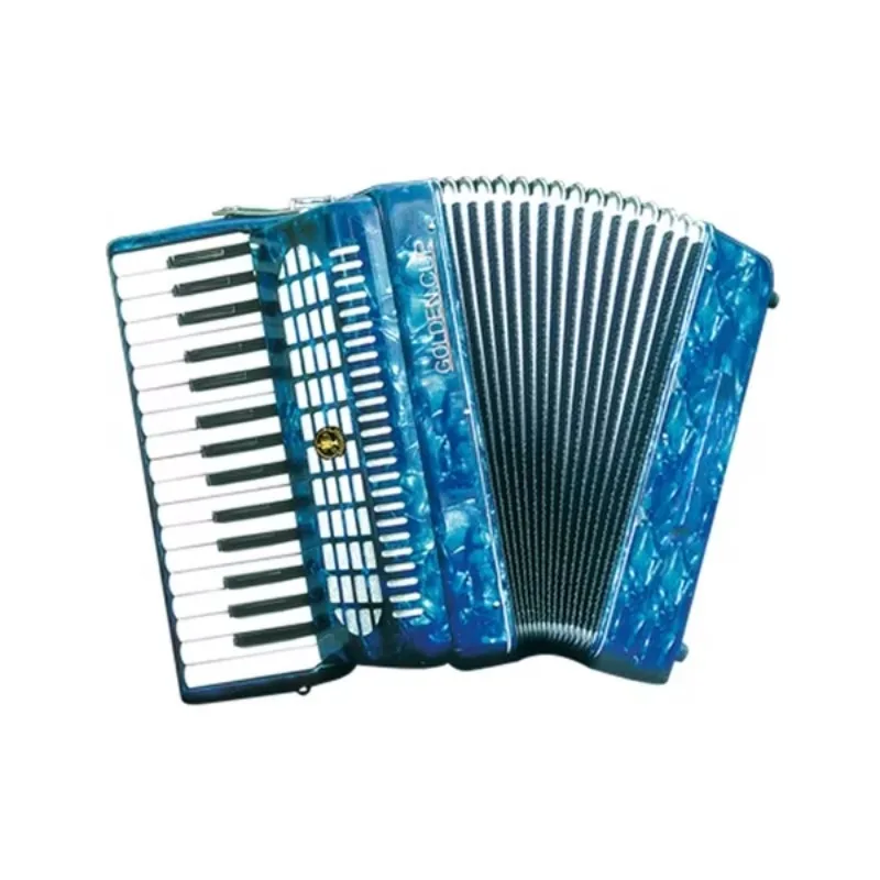 

SEASOUND OEM 32-Keys Blue Celluloid Piano Keyboard Accordion JP3200 Chromatic Acordeon Instrument