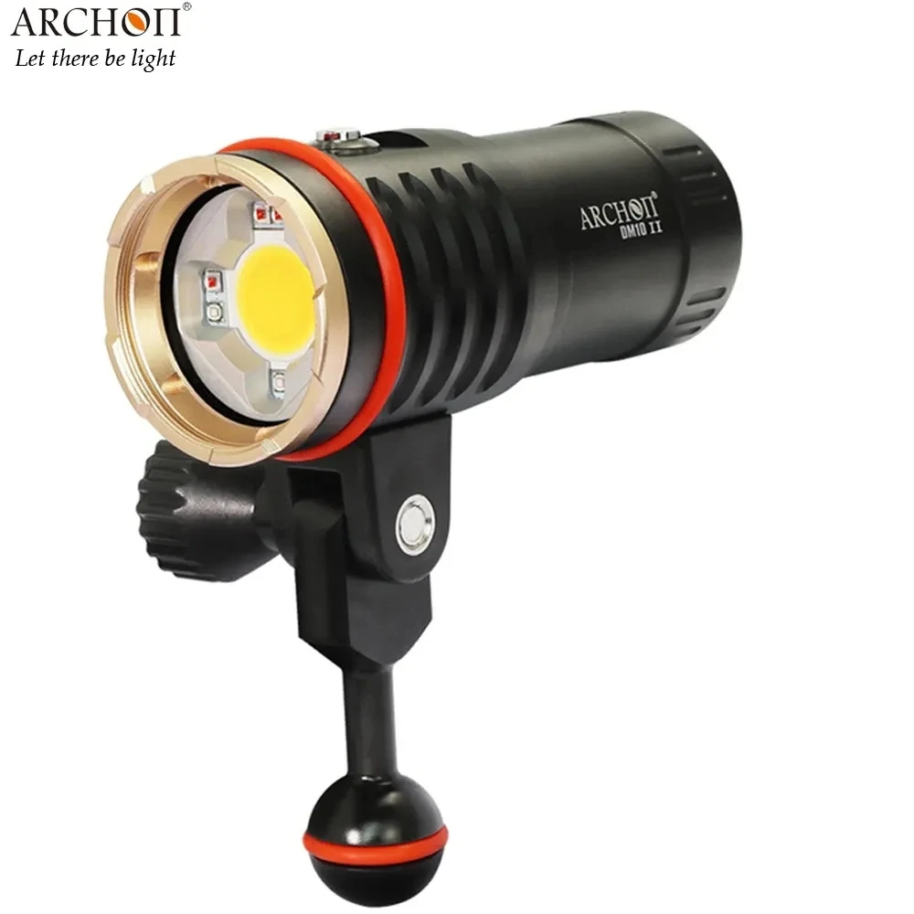 ARCHON DM10 II /WM16 II diving video spotlight max 3500 lumen Red 12W UV 12W underwater 100 meter waterproof diving light