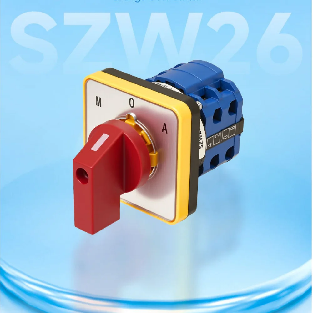 D202.2HH SZW26-20 Three Position Two Pole Changeover Switch For AC 440V DC 240V 120V Multi Voltage Applications