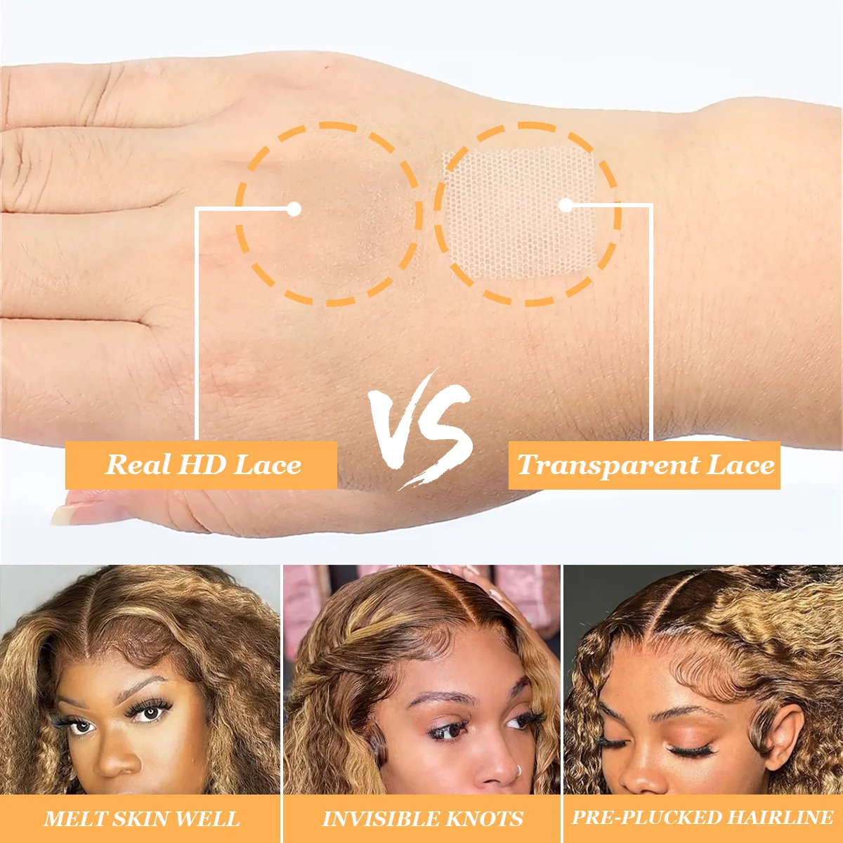 موجة عميقة 13x6 HD الدانتيل الشفاف الباروكة الأمامية 36 بوصة 220% الكثافة P4/27 تسليط الضوء على خصلات الشعر المستعار الإنسان البرازيلي الحقيقي للنساء