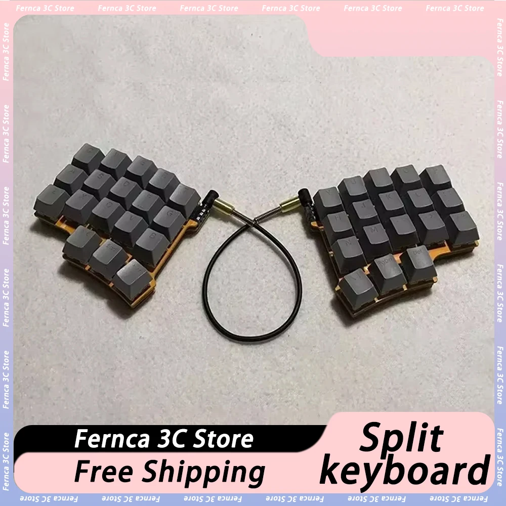 

Split Mechanical Keyboard 40 Key Portable Wired Mini Game Keyboard Shell Customization Office Programmer Keyboard Kit Gift