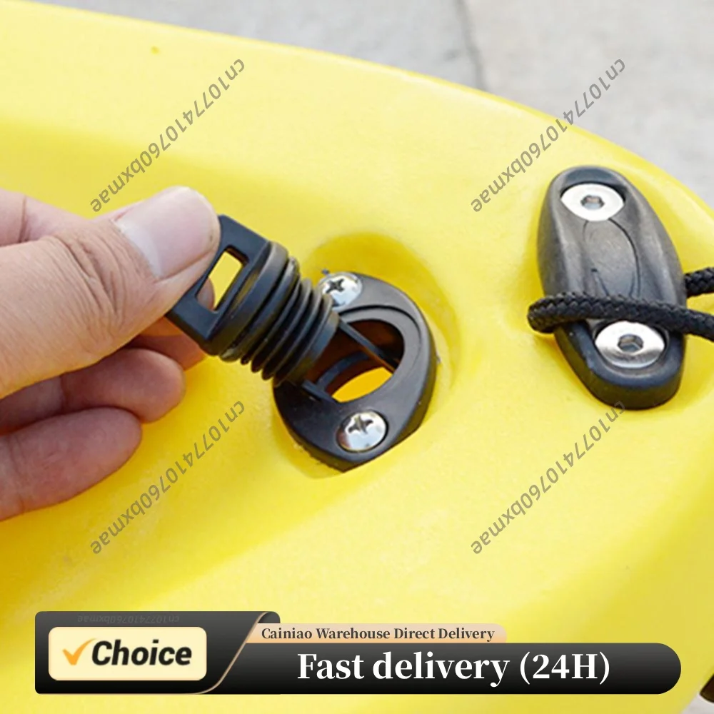 1-10PCS Kayak Canoe Boat Parts Scupper Stopper Drain Holes Plugs with Screw Stainless Steel Kayak Marine Boat Sealing Plugs