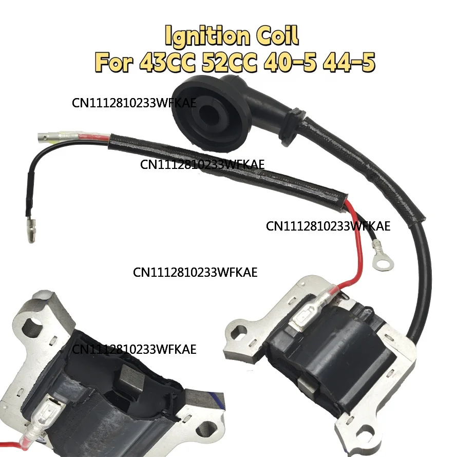 40-5 44-5 Ignition Coil Fit for 43CC 52CC Lawn Mower Brush Cutter Grass Trimmer Replacement Accessories Garden Tools Steel  ABS