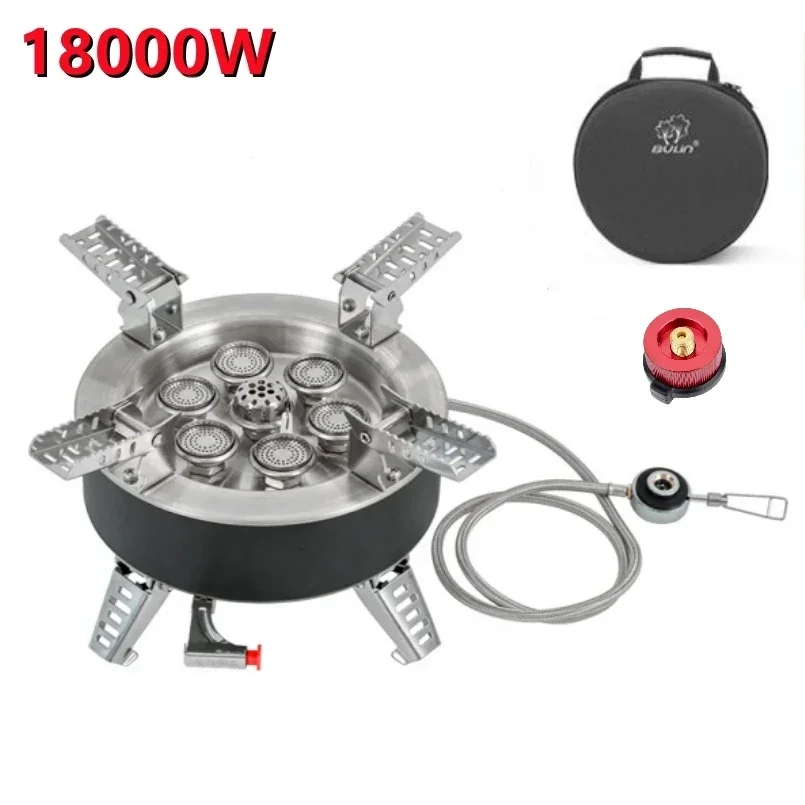 BULIN BL100-B18 Plus 9 Herd Seven/Nine Core Brenner Campingkocher 18000 W/23800 W Super Feuerkraft Outdoor Tragbares Gas 6
