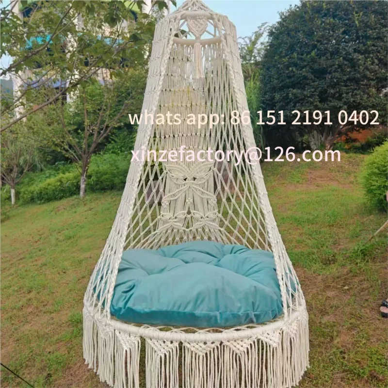 

Customizable Original Indoor Woven Hanging Chair Hanging Basket Balcony Swing Adult Hammock Camping Supplies