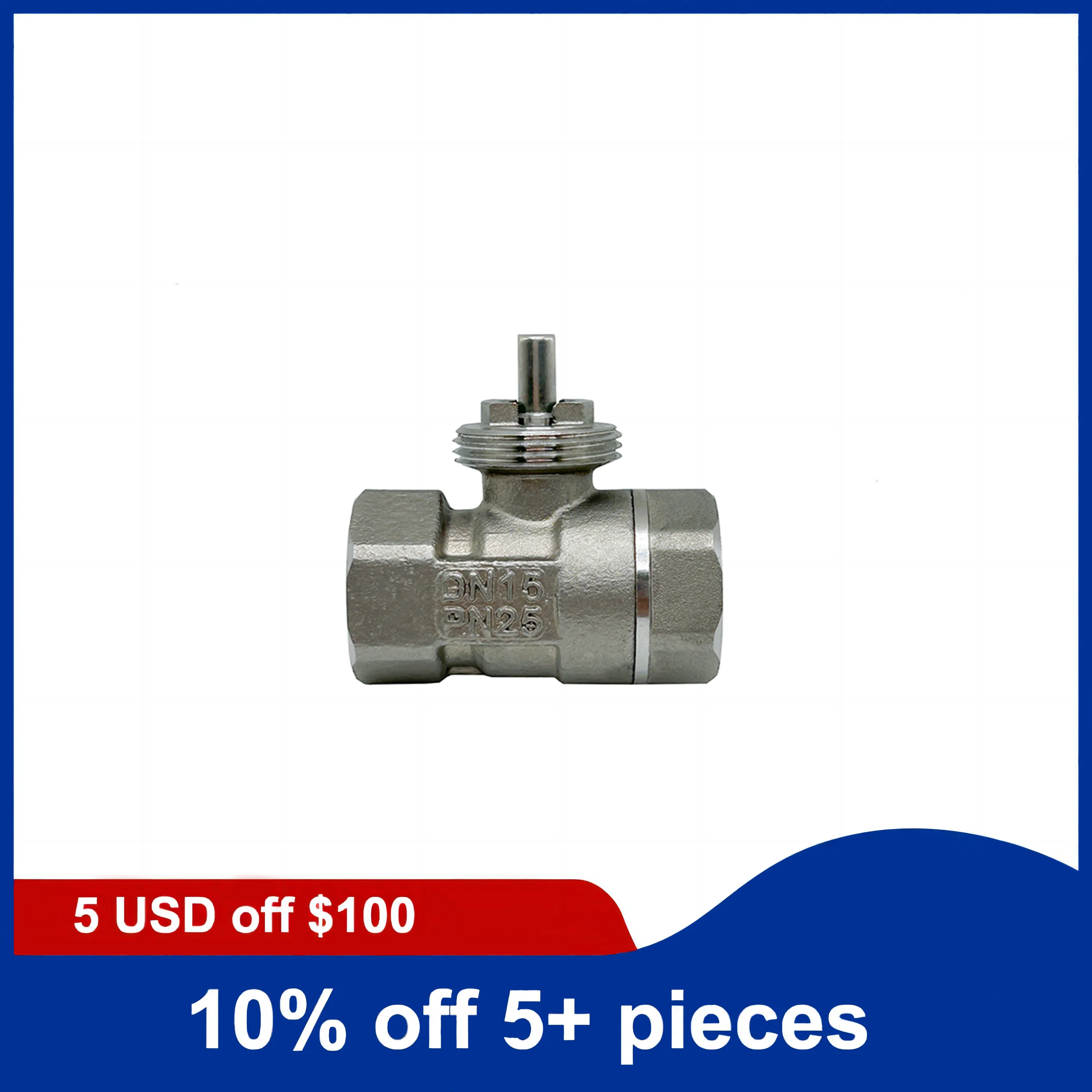 

Корпус моторизованного шарового крана из нержавеющей стали с внутренней резьбой, 1/2–2 дюйма