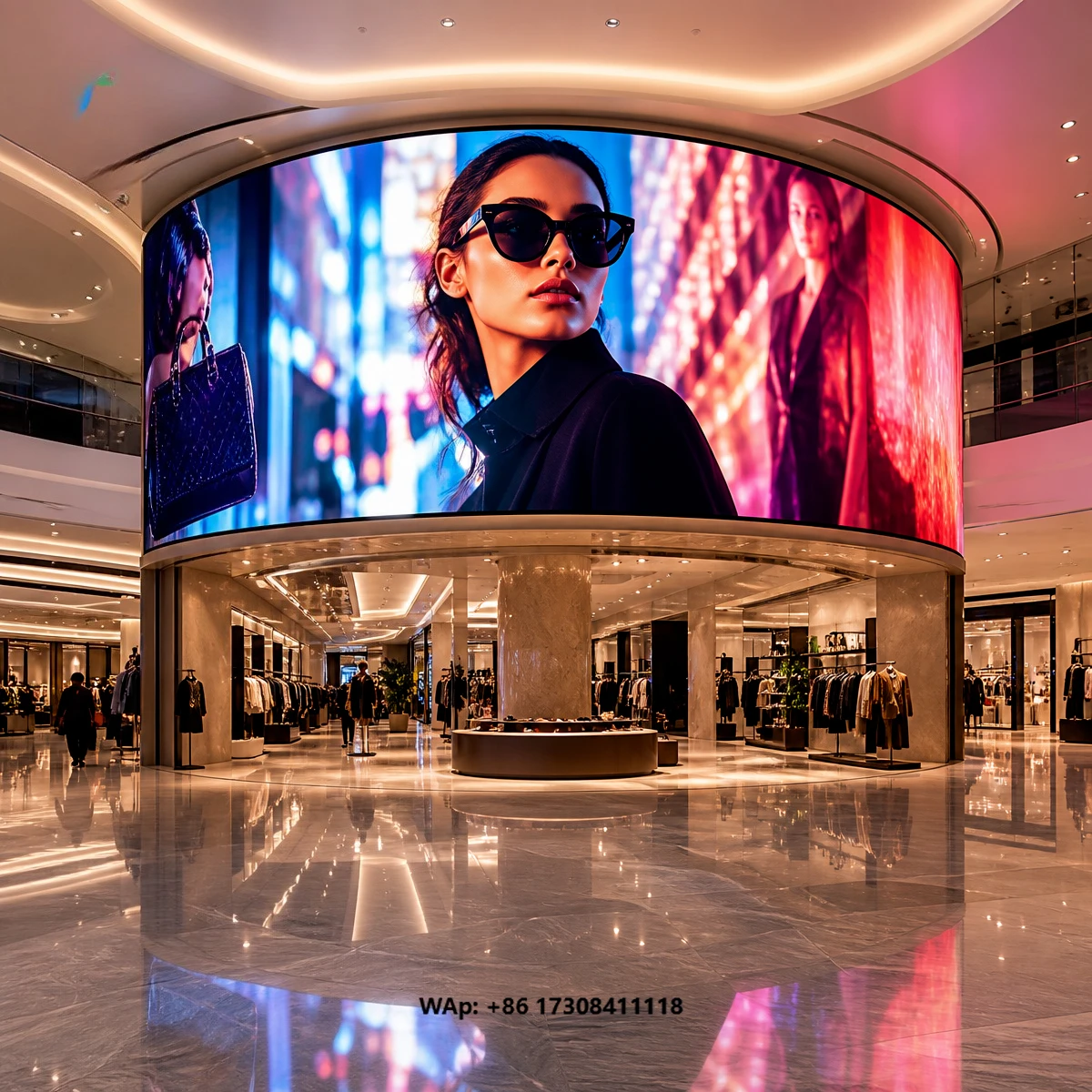 AI Display Factory Direct OEM ODM LED Display Screen Video Wall P1.2-P2.5 8K Flexible Curved Soft 7680Hz Sunlight Readable