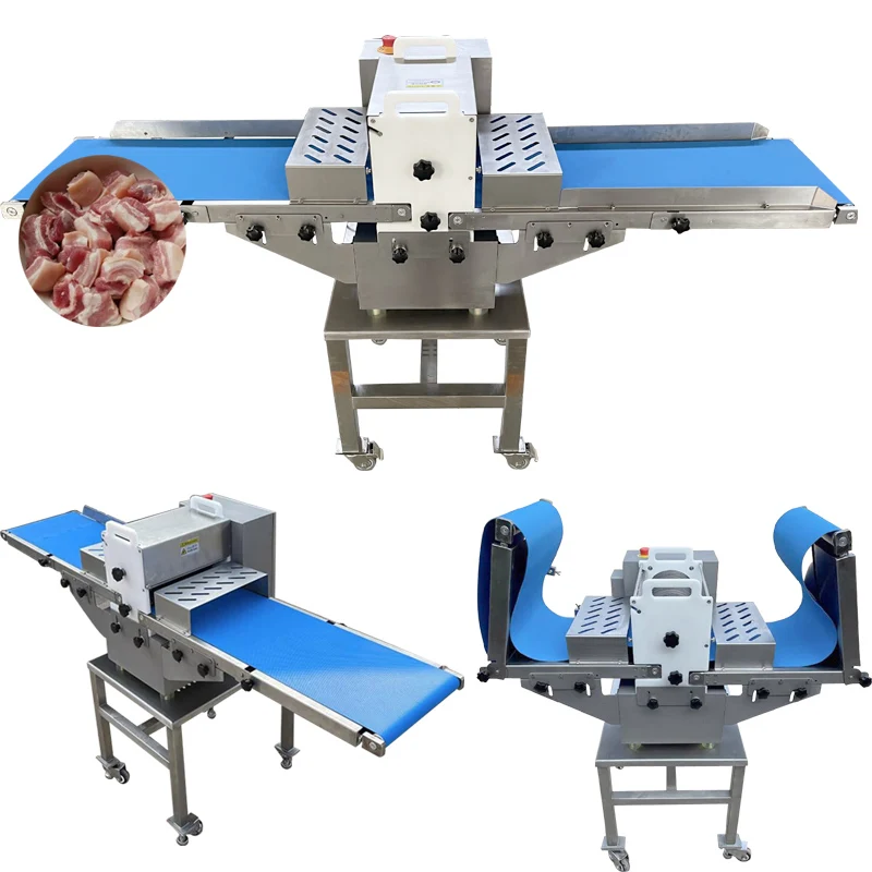 Commercial Electric Meat Slicer Cutter Stainless steel Automatic Grinder Machine Meat Strip Cutting Machine