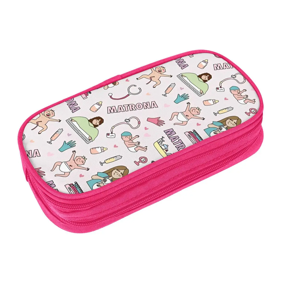 Rainbow High Cute Girls Pencil Case Portable Pencil Box Boy Girl Zipper Fashion Back To School Pencil Cases Printed Stationery