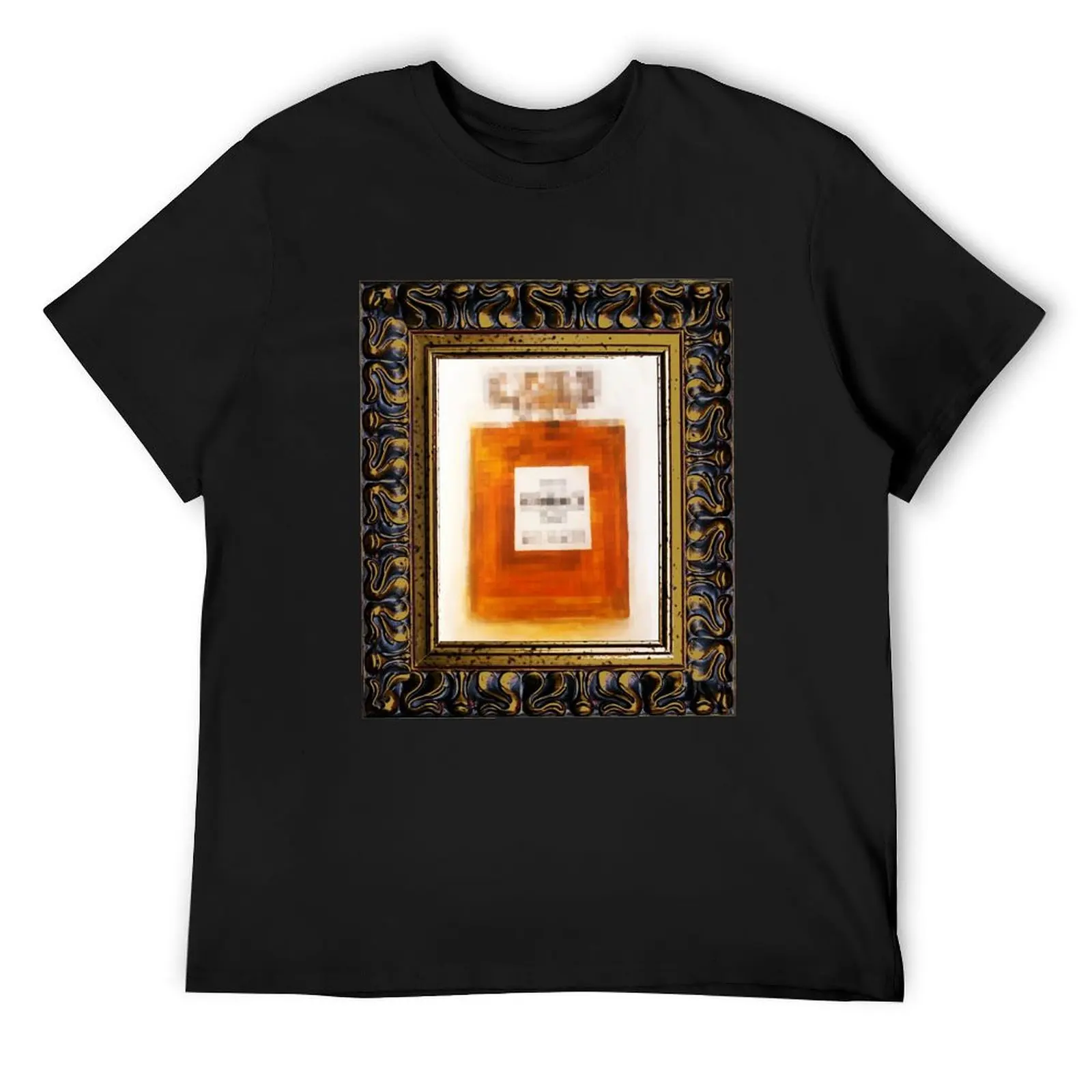 

Pixelated Perfume Bottle Study 1 T-Shirt summer tops Aesthetic clothing boys animal print mens vintage t shirts