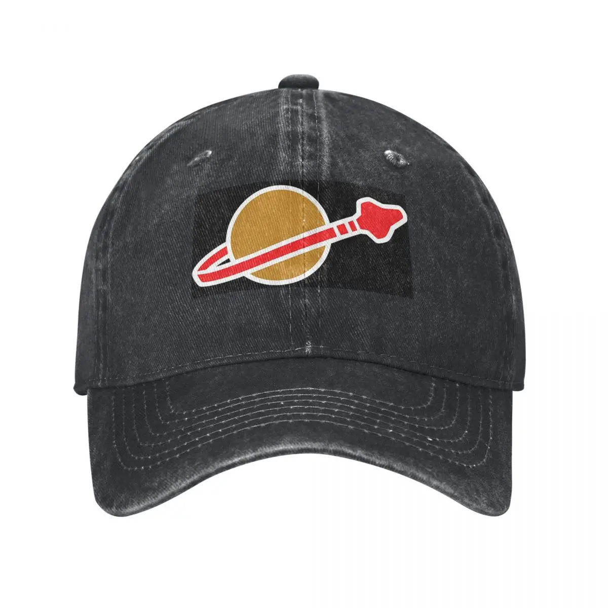 Classic Space Logo Baseball Caps Snapback Washed Denim Hats Outdoor Adjustable Casquette Sports Baseball Cowboy Hat for Unisex
