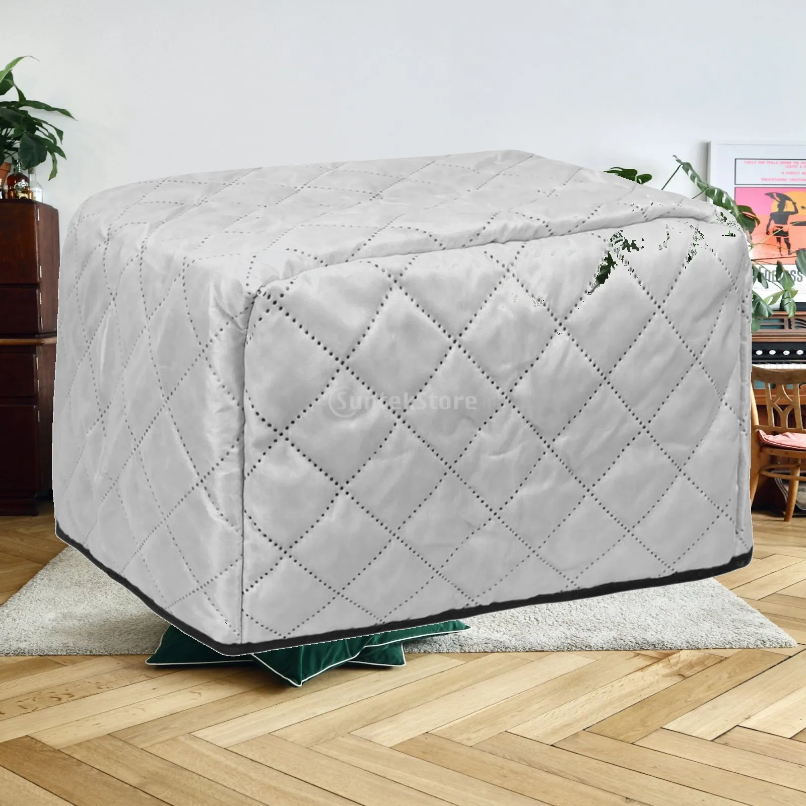 2 Slice Cover, Polyester, Dust and Protection,Kitchen Small Appliance Cover, Quilted