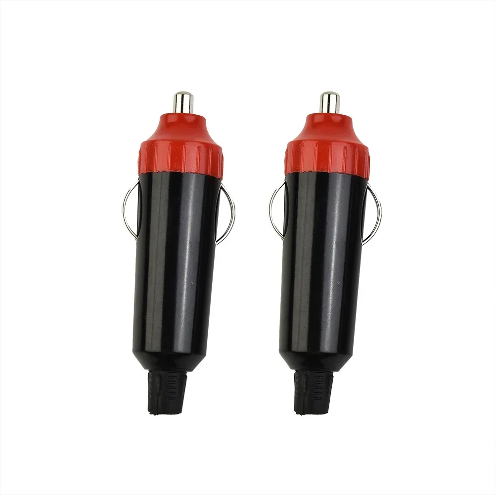 2 uds DC 12V/24V enchufe de encendedor de cigarrillos de coche conector de clavija 76,5X27,5X19mm cabeza masculina impermeable enchufe de encendedor