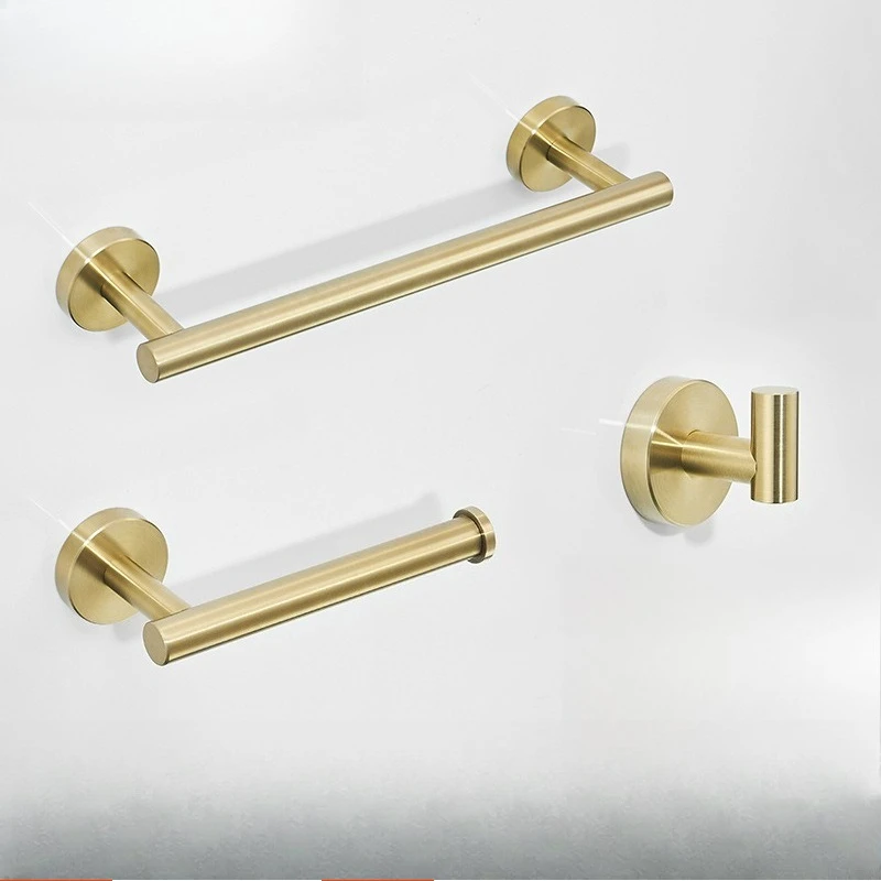 

Однополюсный трехсекционный держатель для салфеток из нержавеющей стали 304, кольцо для полотенец для ванной комнаты, крючок для одежды, подвеска для ванной комнаты