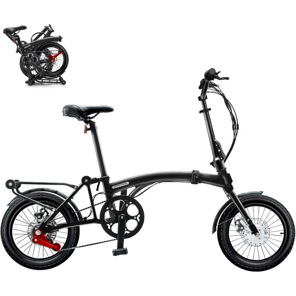 Folding Electric Bike for Adults-Li-ion 6.8Ah/36V Battery -16