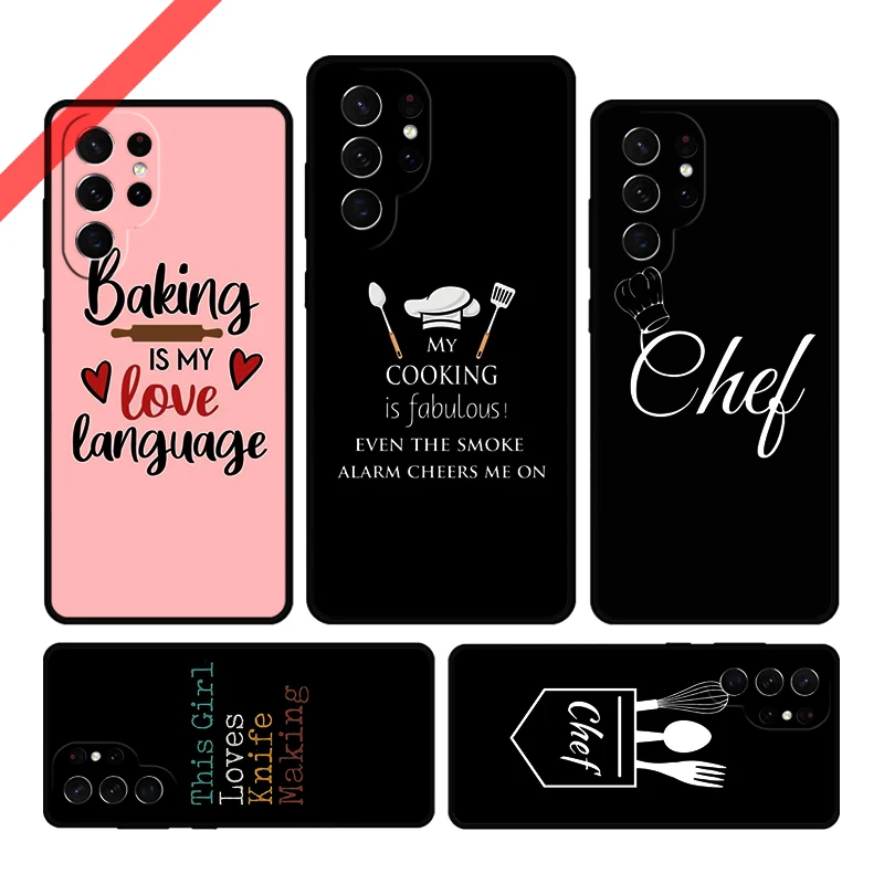 baking cake bakers cooking food Phone Case For Samsung Galaxy S20 FE S21 S10 S23 Plus S24 S22 Ultra Note20 Note10 S9 S8 Cover