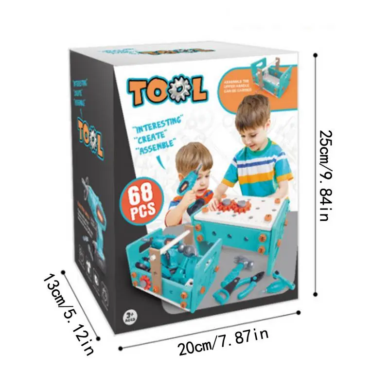 Electric Drill Toys For Kids Building Toys Educational Pretend Play Learning Toy Sturdy Kids Construction Set Kids Tool Set For