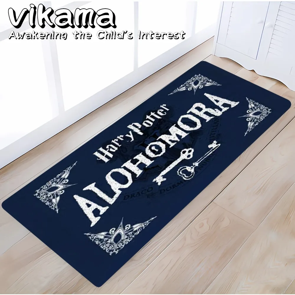 VIKAMA Kitchen Floor Mats American and European Style Long Combination of Non-slip Stain-resistant Household Decoration