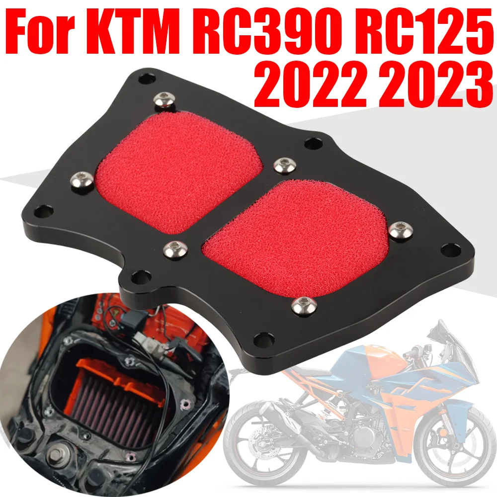 

For KTM RC390 RC125 RC 390 RC 125 RC 2022 2023 Motorcycle Accessories Air Intake Filter Cover Guard Protector Motorbike Parts