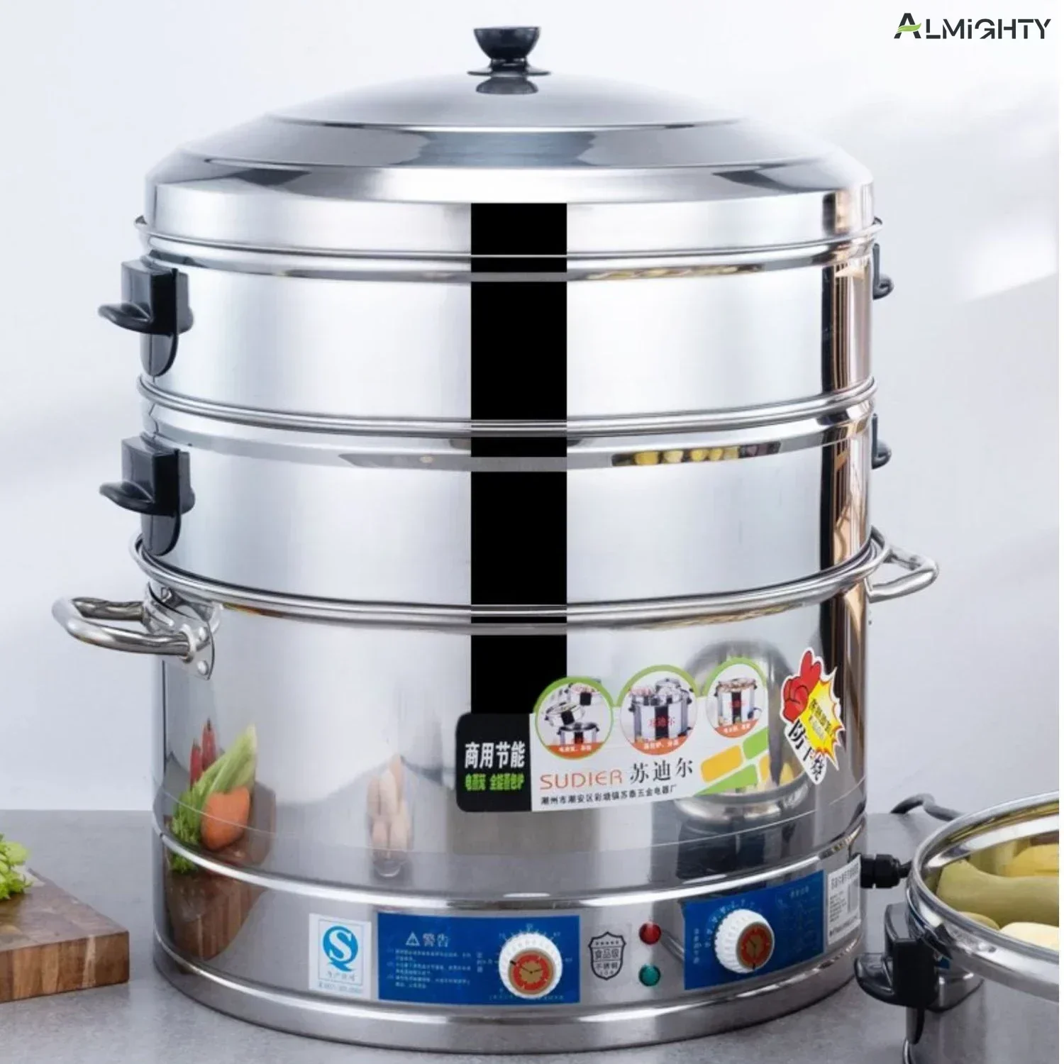 

Электрическая пароварка большой емкости, многофункциональная бытовая пароварка, очень большая электрическая пароварка с подключаемым механизмом, коммерческая