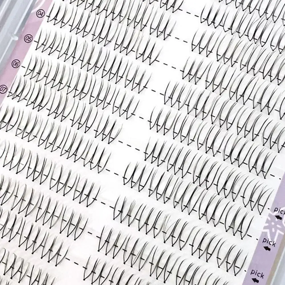 Nieuwe U-vormige Individuele Valse Wimpers Lash Extension Wimpers Comic Make-Up Idol Lash Natuurlijke Oog Cosplay Clusters Noglue I8M2