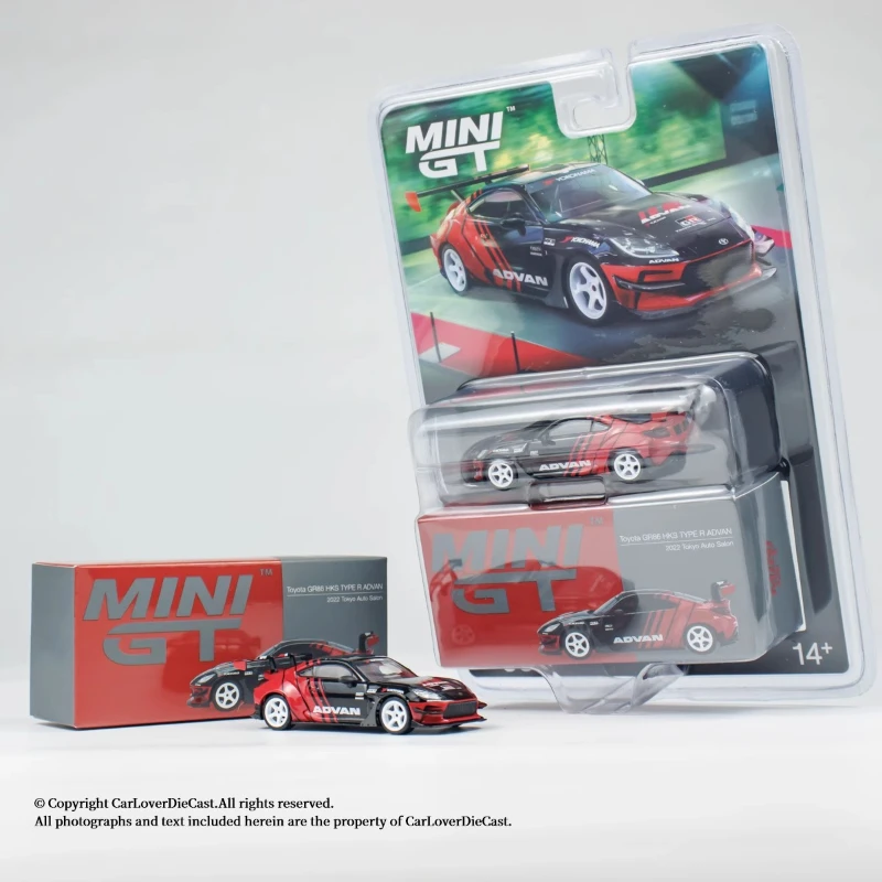 

MINIGT 1:64 #956 Toyota GR86 ADVAN Alloy Car Model Collection Toy