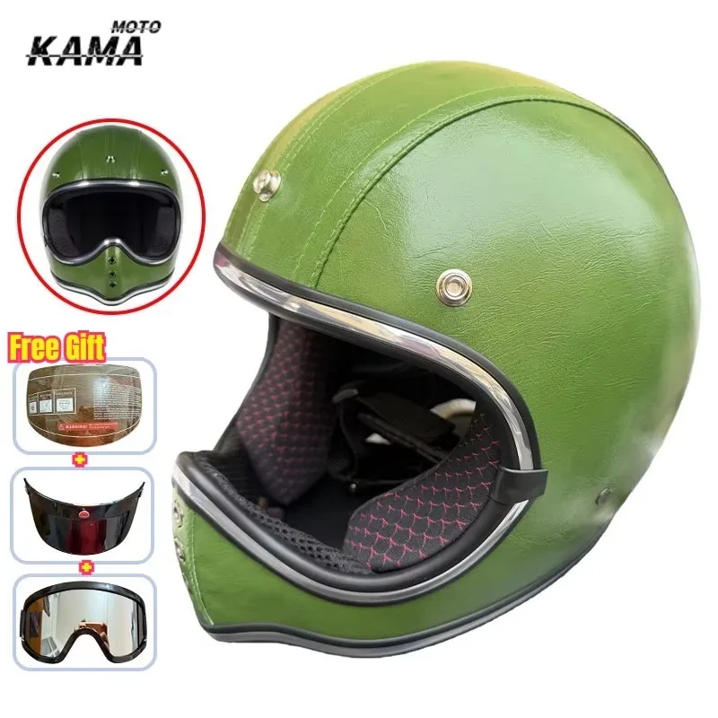 Japanese Pointed Mouth Small Helmet Personalized Retro Motorcycle Helmet ABS Multi-color Available Full Face Helmet for Harley