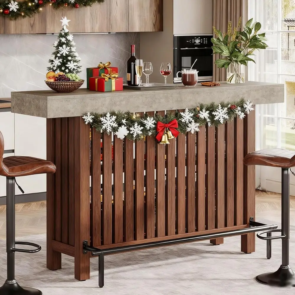 63 2-Tier Home Bar … - image