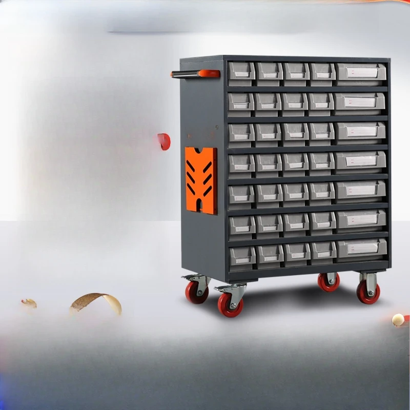 Machining center numerical control tool management tool car cabinet parts storage consumables grid cabinet toolbox