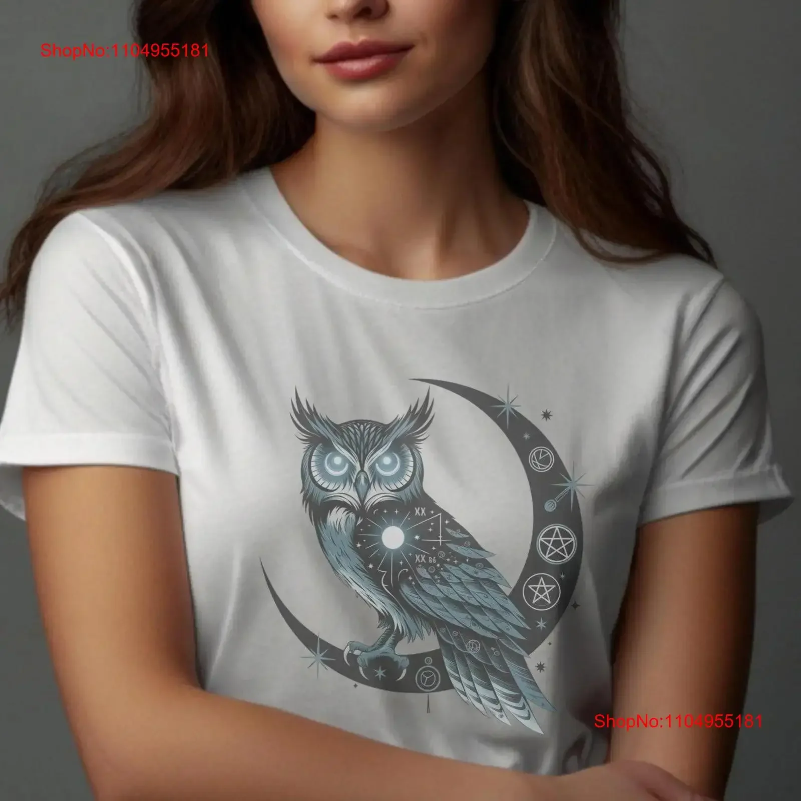 

Mystical Owl T Shirt Spiritual Esoteric Design Sacred with Cosmic Vibes vintage Washed Versatile Stylish Breathable Stretched